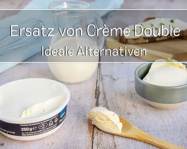 Mascarpone als Ersatz für Crème Double. Cremige Alternativen für süße und herzhafte Gerichte.